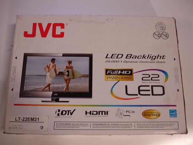 JVC 22 LED LCD HDTV TV LT 22EM21 1080P HDMI PC IN NEW 046838043697 