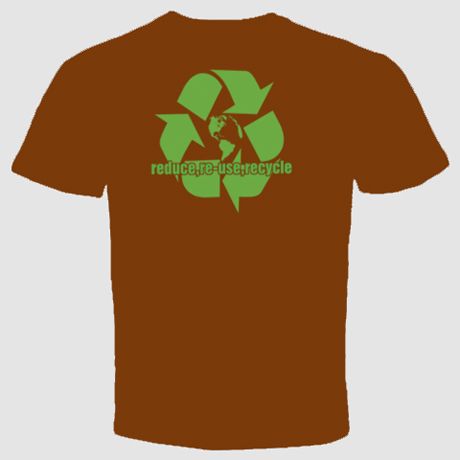 reduce reuse recycle green environment t shirt planet  