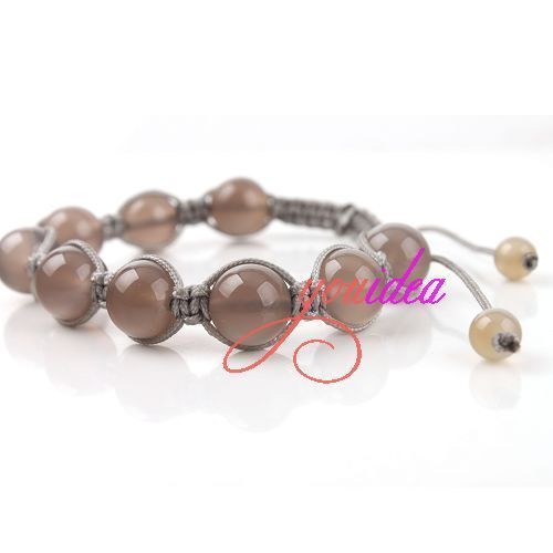 1Pcs Stunning Handmade Agate Jewelry Adjustable Bracelet 260266  