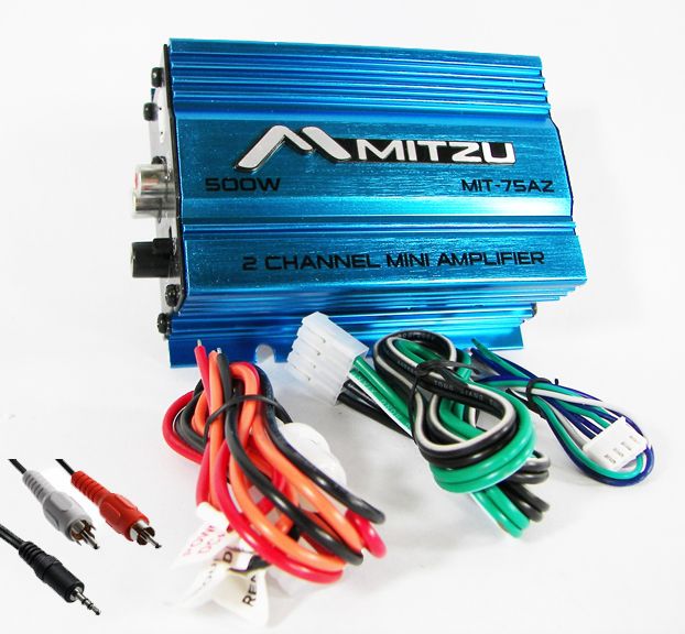 Mitzu Mit 75AZ MINI Motorcycle Atv Golf Cart Audio  amplifier Amp 