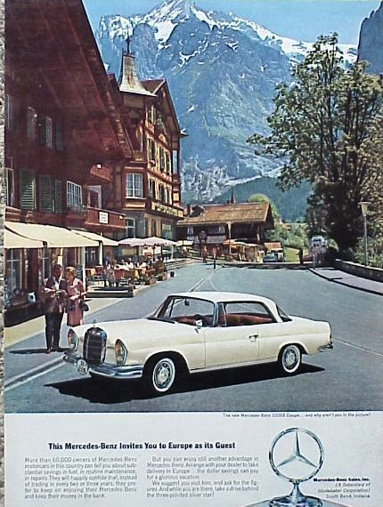 1963 Mercedes Benz 220 SE ORIGINAL Vintage Ad CMY STORE  