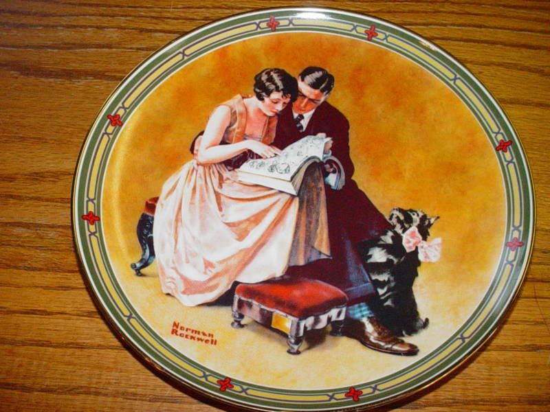 NORMAN ROCKWELL,COLLECTOR PLATE A COUPLES COMMITMENT  