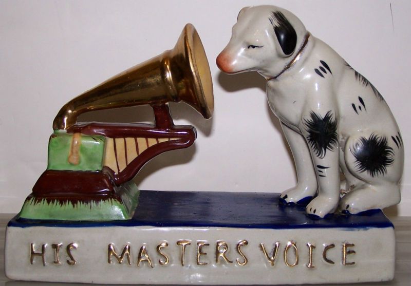 Vintage Nipper RCA Dog Statue  