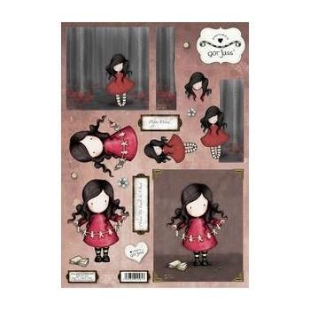 A4 Die Cut Paper Tole Decoupage Gorjuss Girls Poppy Wood NEW More in 