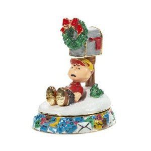 Krinkles Peanuts Charlie Brown Jeweled Box D56 NEW  