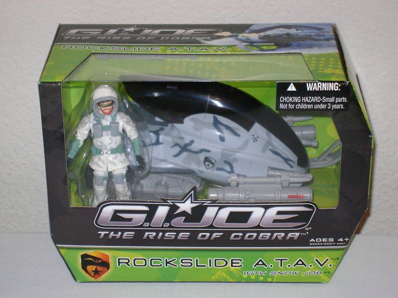 GI Joe ROC 2009 ROCKSLIDE ATAV with SNOW JOB MISP  