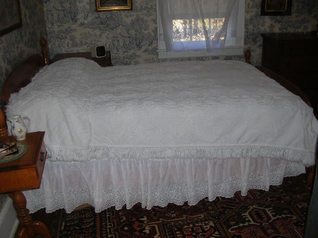 Vintage Bates George Washington Chenille Bedspread Twin  