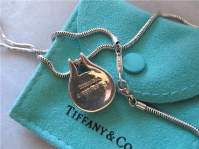 Tiffany & Co. 18K Gold Hematite Necklace  