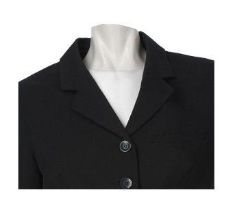 LOGO by Lori Goldstein Notch Collar Blazer BLACK/REG.6  