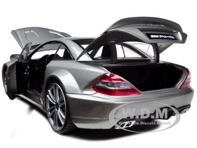 MERCEDES SL65 AMG BLACK SERIES GREY 1/18 DIECAST CAR MODEL BY MONDO 