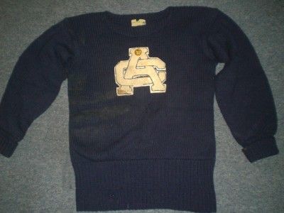 VINTAGE1950S ATLANTIC CITY NJ CHEERLEADER WOOL SWEATER  