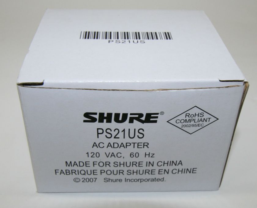 Shure PS21US Power Supply  