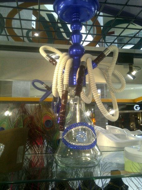 HOSE HOOKAH SHEESHA NEW TECHNOLOGY/SWAROVSKI CRYSTAL EYE AND HAMSA 