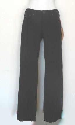 TRUE RELIGION BILLY BLACK PONTE KNIT STRAIGHT STRETCH KNIT JEANS NEW 