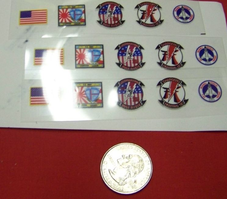 6th Scale 3 x Sheets of Pilot Patches  