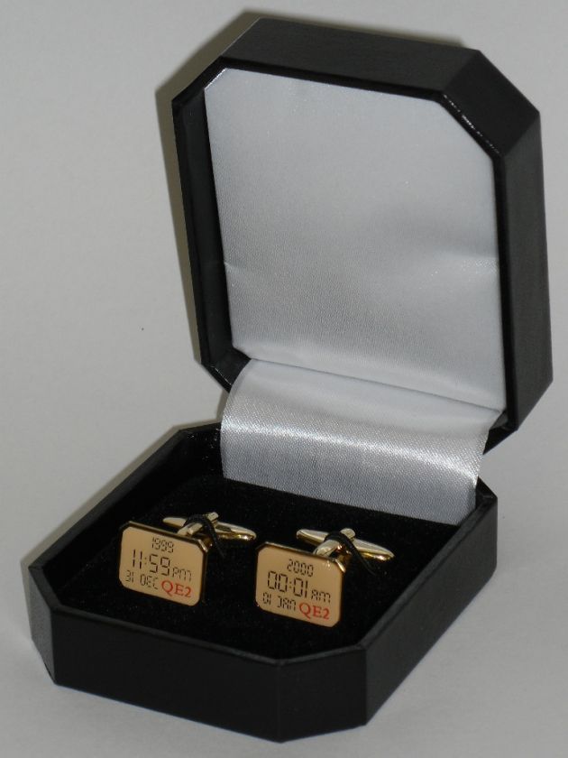   QE2 MILLENIUM CUFFLINKS COLLECTORS MENS GIFT CRUISE QUEEN ELIZABETH 2