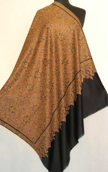 Unique, Hand Embroidered, Sozni, Wool, Heirloom Shawl  