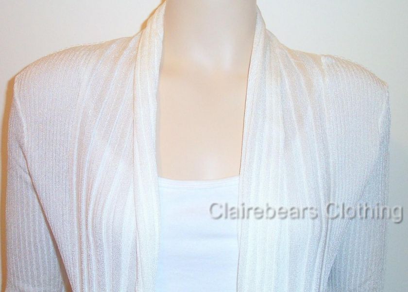 LILIA SANCI LADIES CARDIGAN ASYMMETRIC DRAPING 3/4 SLV  