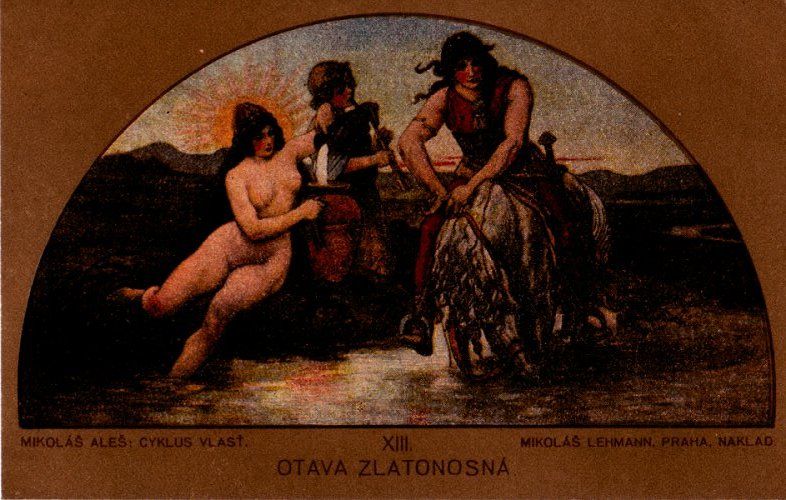 Postcard 908515 Czech Mikolas Ales Otava Zlatonosn  