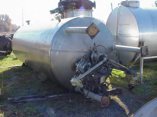 2,000 gallon Stainless steel pressure vessel Tank w Jacket Biodiesel 