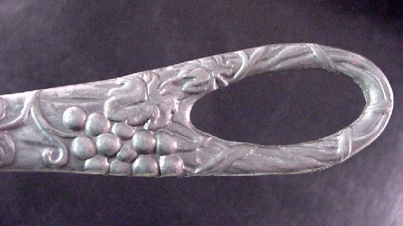 Lenox Pewter 11.5 Grape & Vine Serving Spoon & Fork  