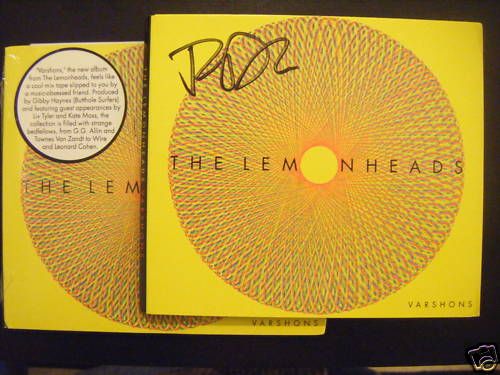 THE LEMONHEADS SIGNED CD AUTOGRAPHED EVAN DANDO  