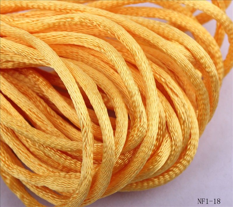 10m 2mm dia. Nylon Chinese Knot Rattail Beading Jewelry Craft Cord 