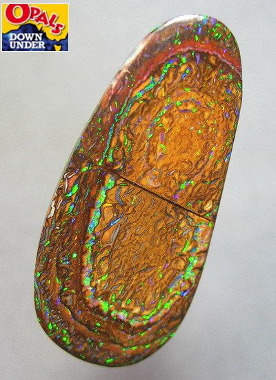 DAZZLING DOUBLESIDED 17ct YOWAH NUT BOULDER OPAL, VIDEO  