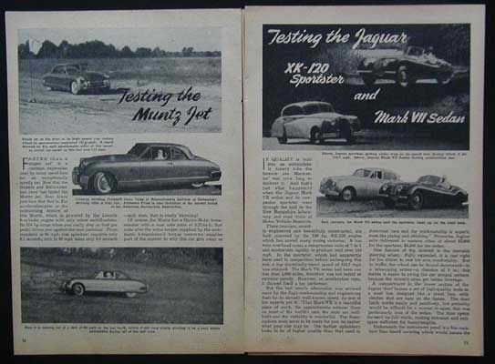 1952 Muntz Jet Converta Coupe & Jaguar ROAD TEST report  