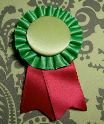 Award Ribbon Rosette LOTS of colors   Make your own  