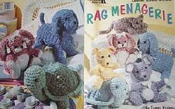   rug fabric animals crochet patterns dog cat bear bunny mouse  