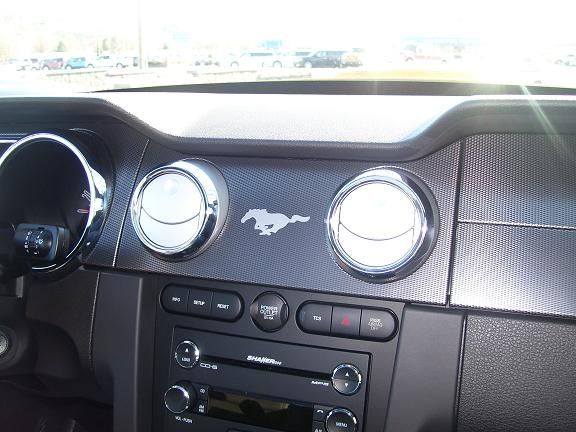 2005 Ford Mustang Interior Accent Decal Pony Vent Logo  