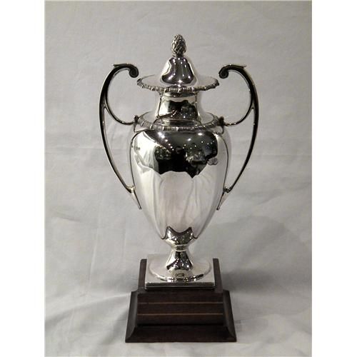 ANTIQUE SILVER TROPHY / CUP & COVER BIRM. 1910  