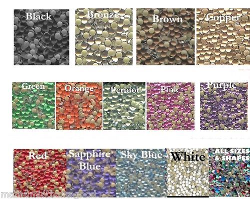 fs Round Nailheads 2MM Hot fix you pick color 144 pc  