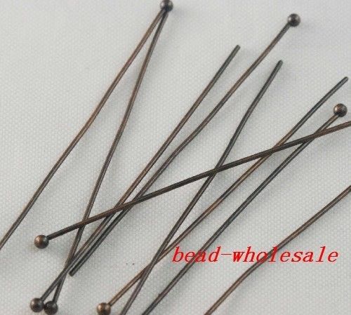 free ship 1200pcs copper ball pins 50.5mm  