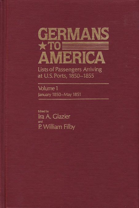 Germans to America 1850 1851  