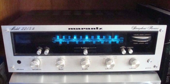 VINTAGE MARANTZ 2215B   ONE CHANNEL NEEDS REPAIR   SOLD AS IS   WELL 