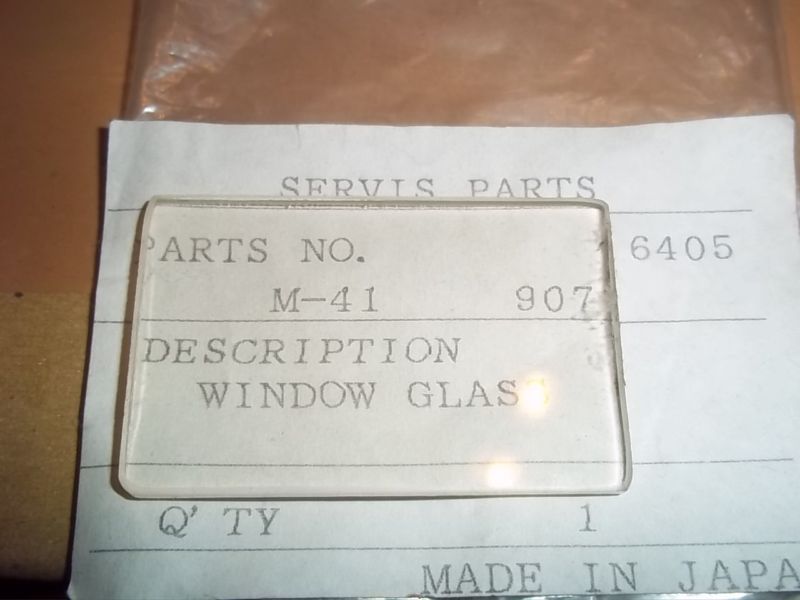 MONITOR KEROSENE HEATER WINDOW GLASS M41 M 41 #6405  