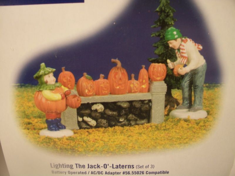 Dept 56 SV Halloween Lighting The Jack O Lanterns Rtrd  