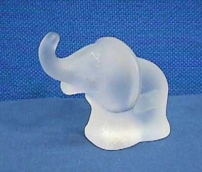 Stolzle Crystal Kristall Glass Paperweight Elephant  