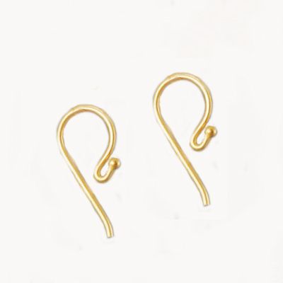 Heavy Earring Wires French SOLID 18k GOLD  