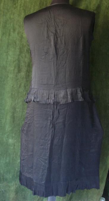 1920’s ART DECO WOMAN SILK NIGHT GOWN DRESS  