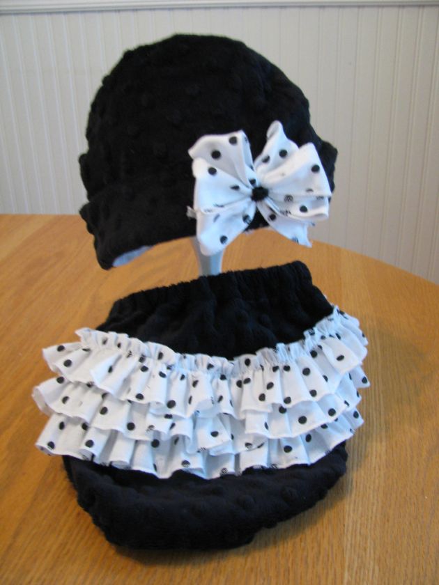 Black and White Diaper Cover Set, Prop, Free Ship USA  