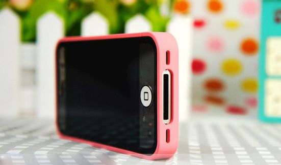 Pink Leopard Grain Hard Back Cover Case for iPhone 4 4G+Screen 