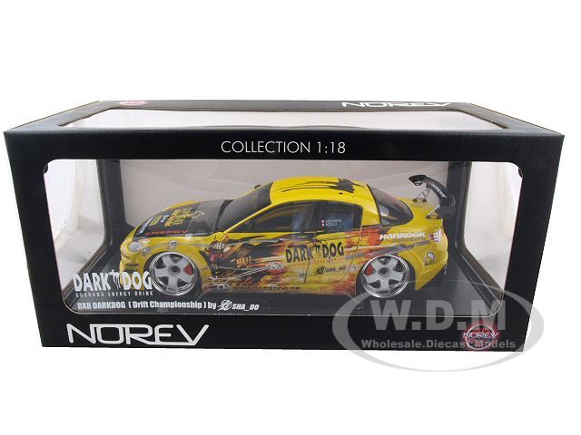 Brand new 118 scale diecast model of 2008 Mazda RX 8 Drifting Dark 