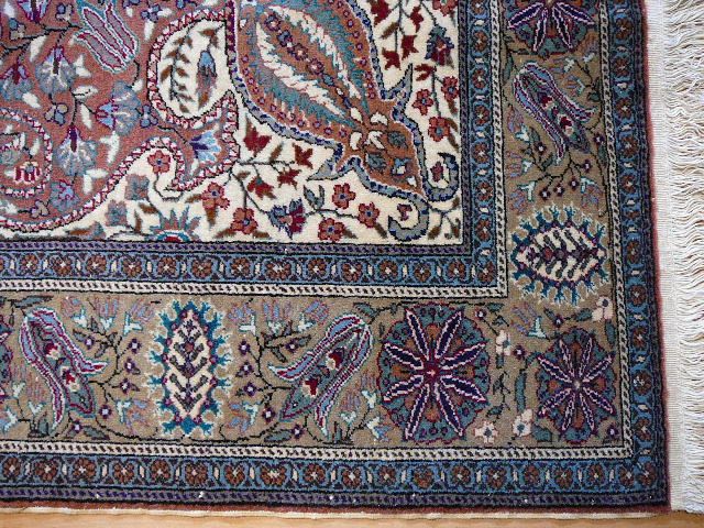 HEREKE KAYSERI RUG HANDKNOTTED WOOL GREAT CONDITION 9 7 x 6 5 