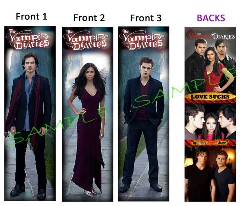 BOOKMARKS The VAMPIRE DIARIES TV show Damon Stefan  