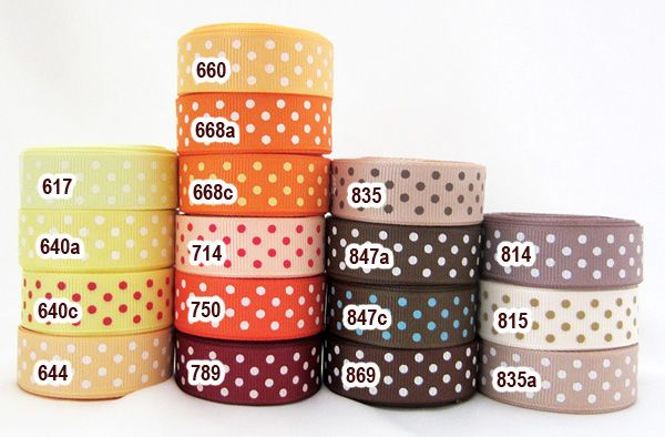 5y 5/8 Swiss Dot (70+ Colors U PICK) Grosgrain 7050/16  