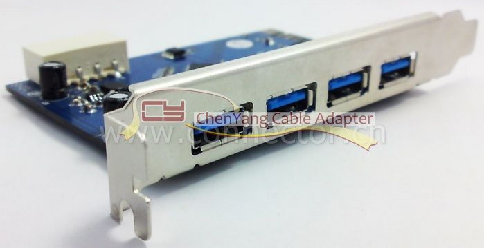 VIA USB 3.0 4 ports PCI E Express Controller Card 5Gbps  