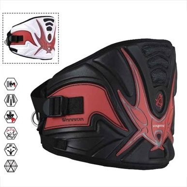 Mystic Warrior Windsurfing / Kitesurfing Harness Black/Red or White 